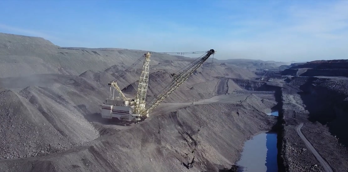 Open-pit mining operation